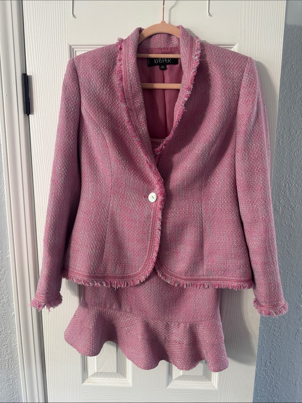 Kasper Pink Tweed Blazer